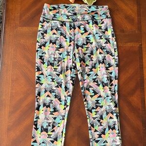 Flirtitude Multicolor Geometric Leggings
